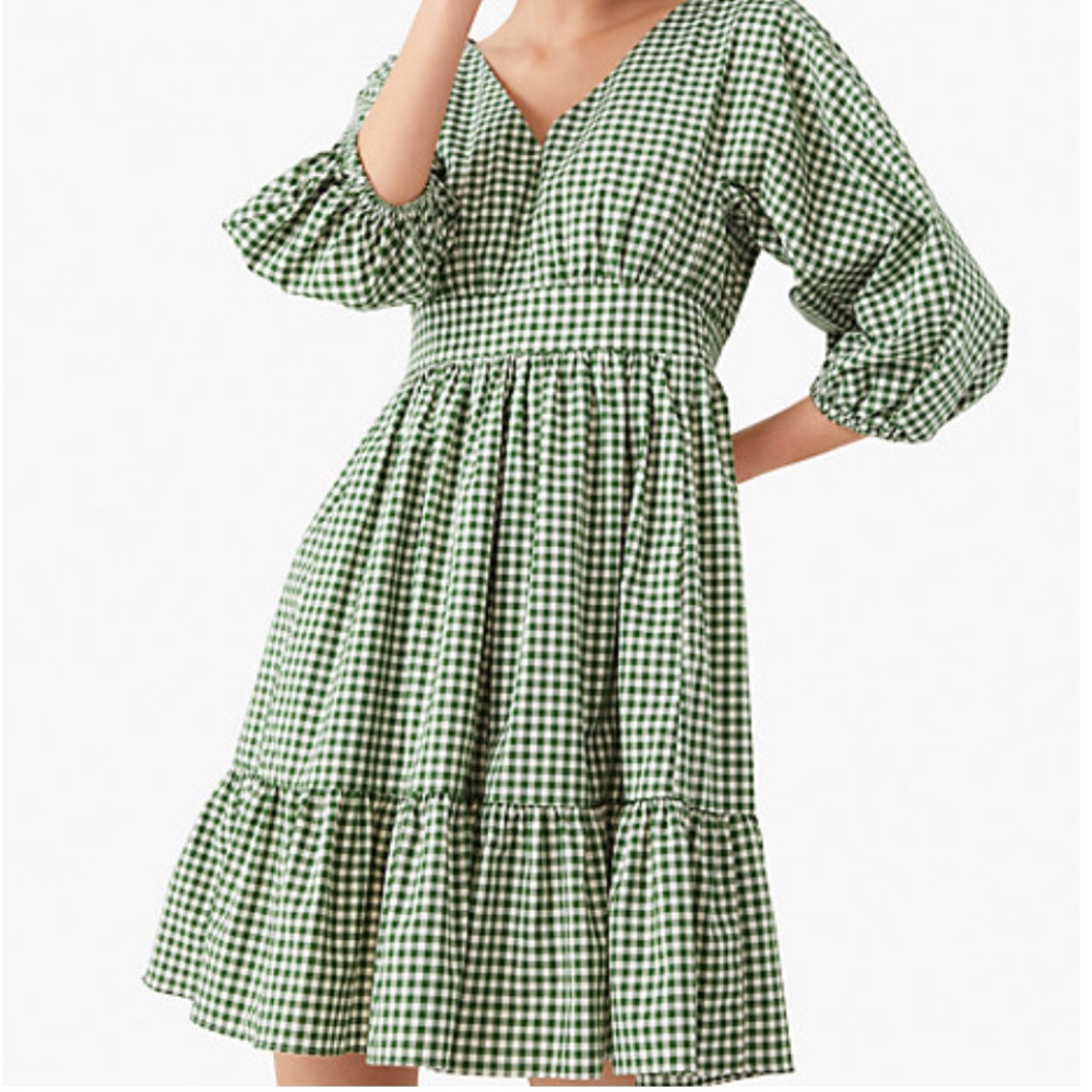 Kate Spade mini gingham bodega dress, 6, BANANA LE